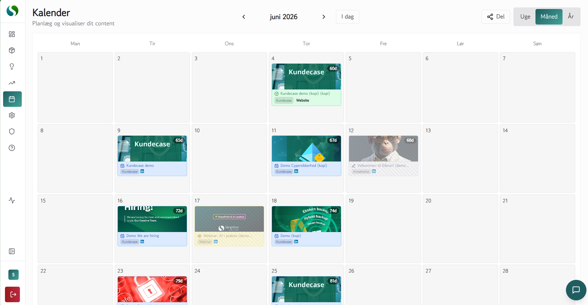 Redaktionel kalender